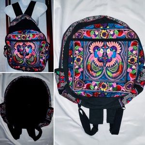 Embroidered Women’s Backpack Multicolor